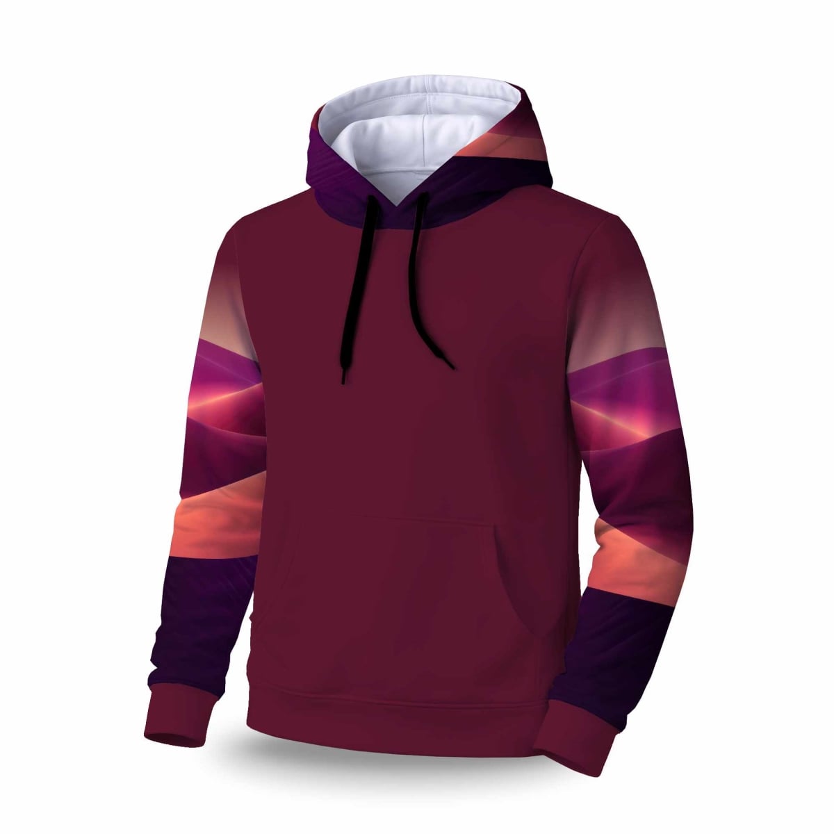 C1SPHLRGW8OQ1W Deep Dunes Sleeve Pullover Hoodie - Stylish Apparel - Large