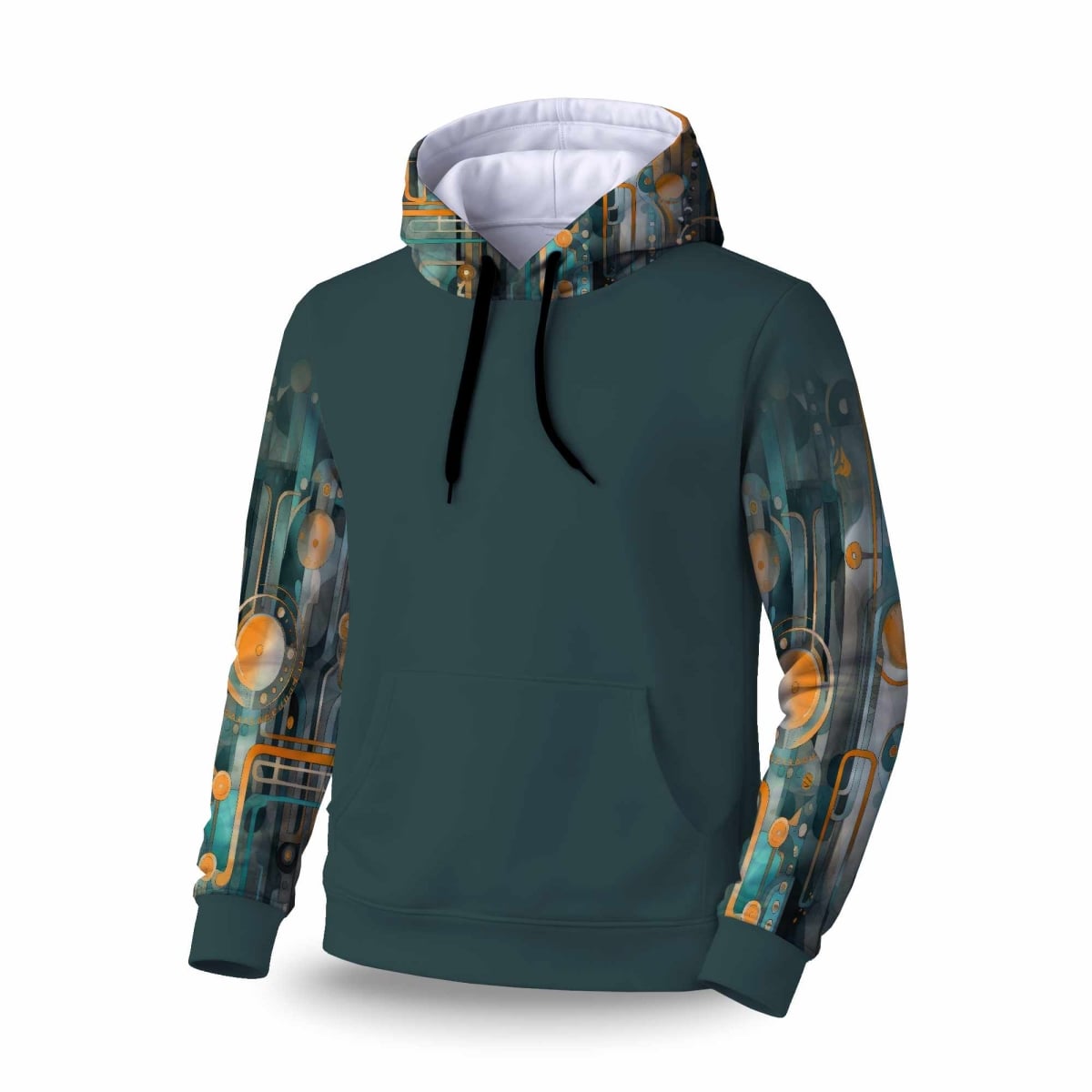 C1SPHSML7DE2HE Astrological Machinery Sleeve Pullover Hoodie - Apparel - Small