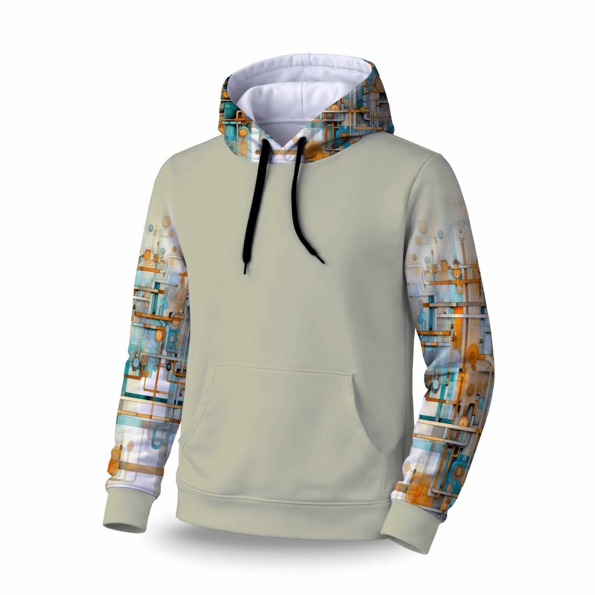 C1SPHSMLAUUJH6 Like Clockwork Sleeve Pullover Hoodie - Comfortable Apparel - Small