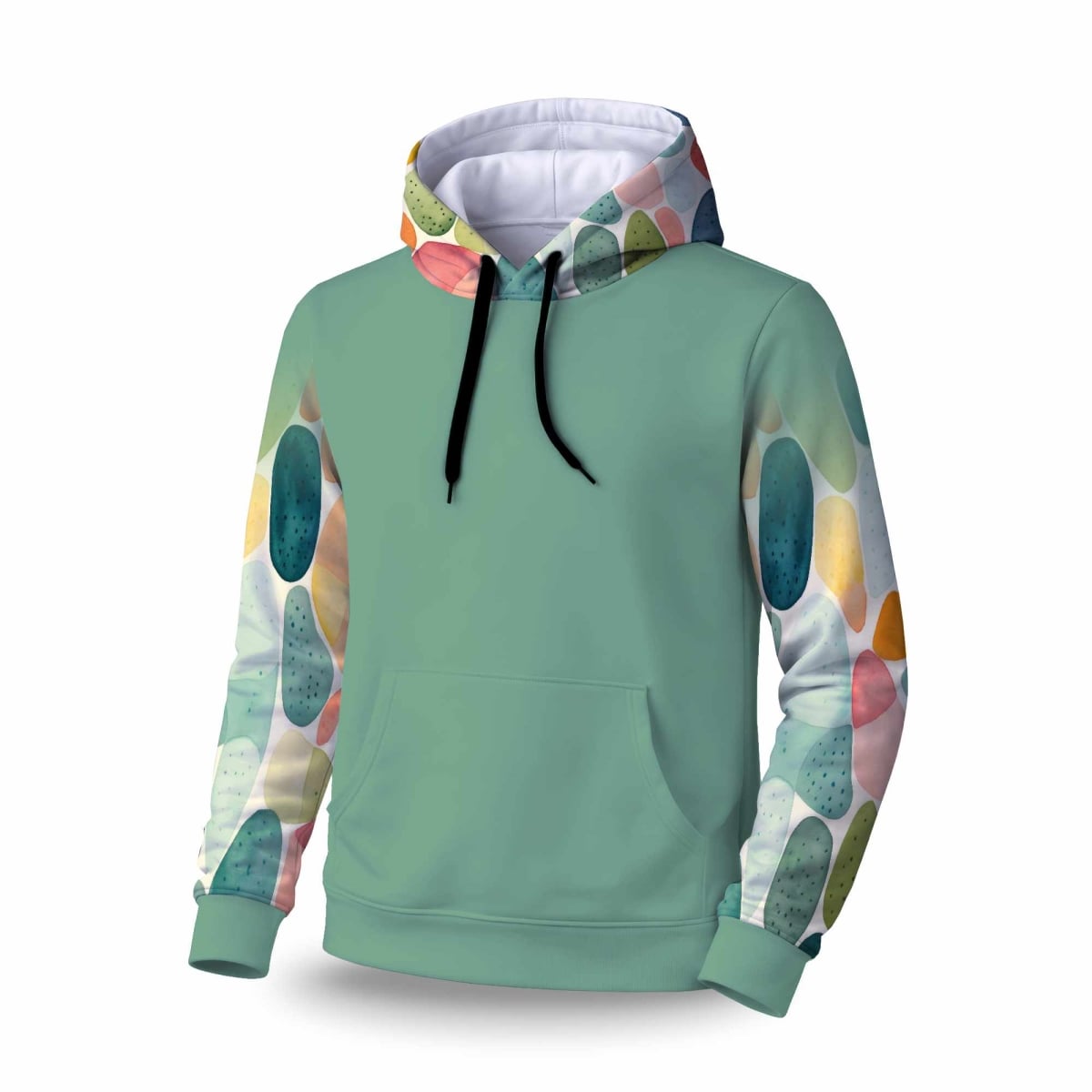 C1SPHSMLO2C2AR Seedy Shapes Sleeve Pullover Hoodie - Stylish Apparel - Small