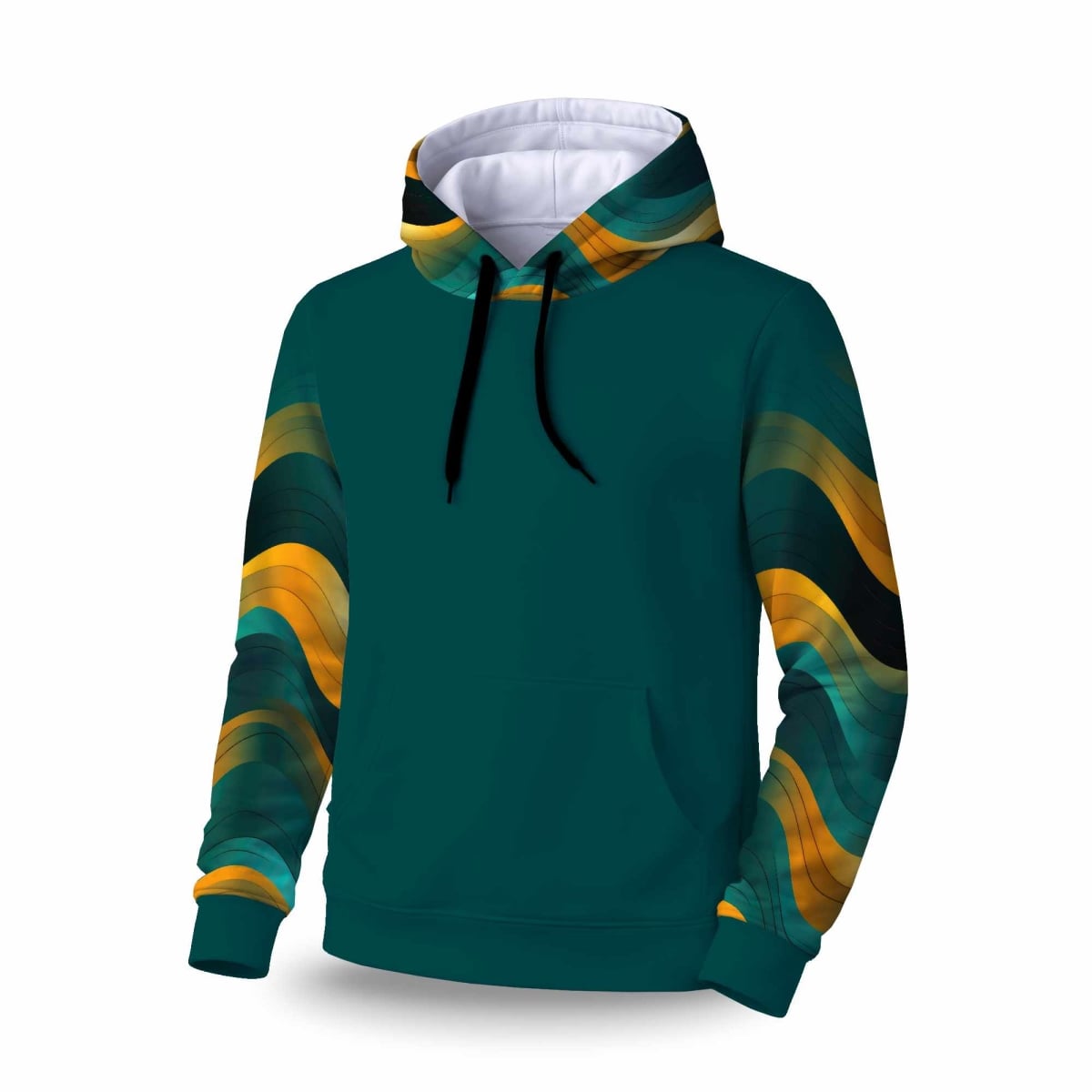 C1SPHSMLTSWGL4 Voluptuous Sleeve Pullover Hoodie - Stylish Apparel - Small