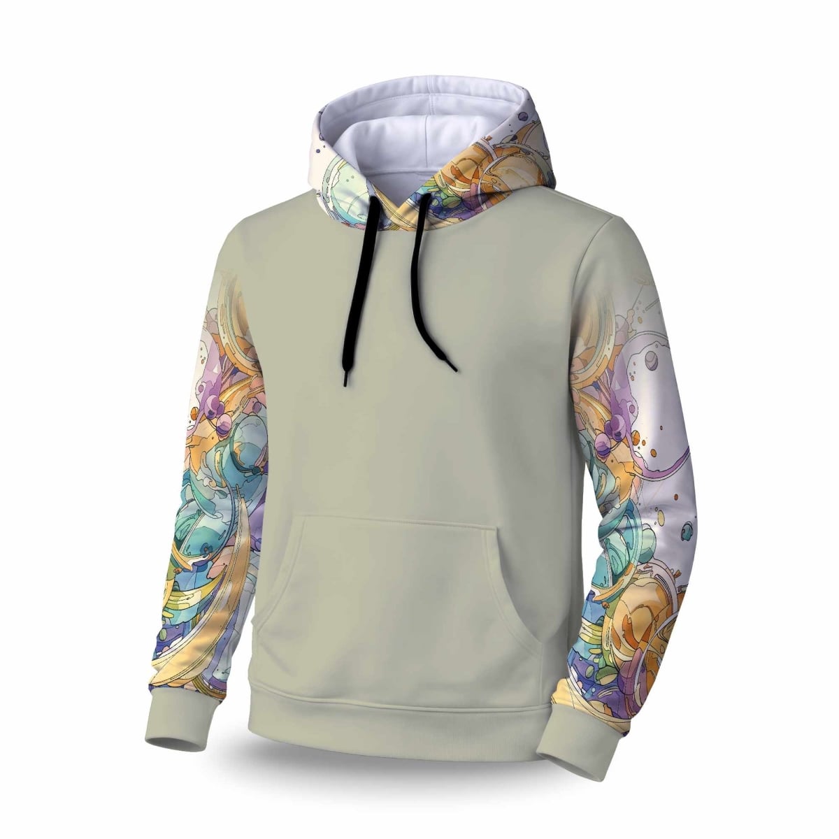 C1SPHXLG7OTCJA Plan Sleeve Pullover Hoodie - Stylish Comfortable Apparel - Extra Large
