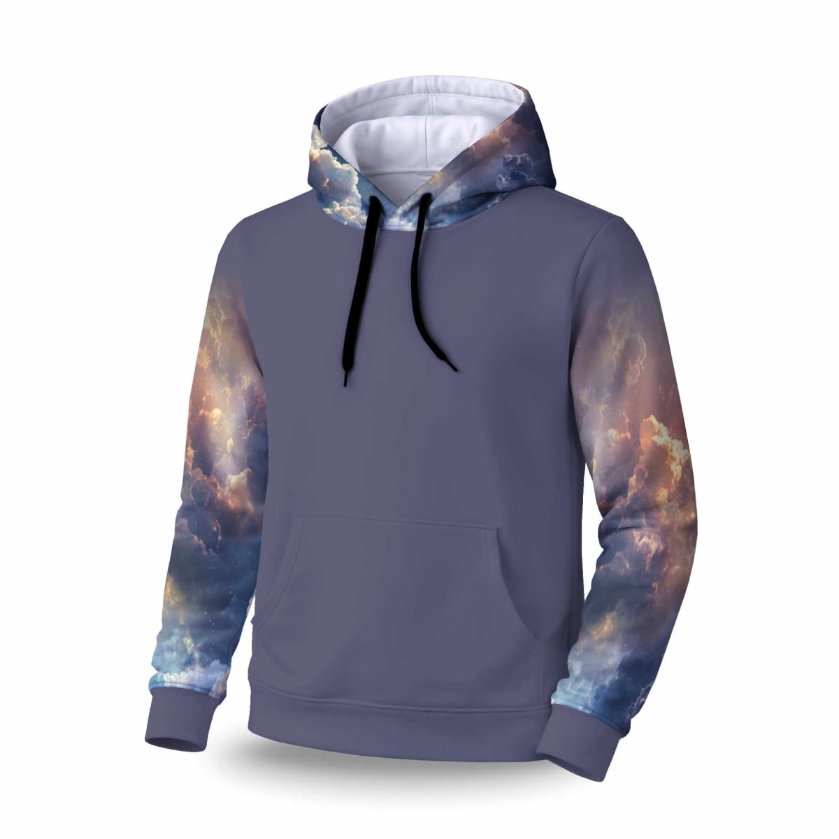 C1SPHXLGKD654O Piercing Light Sleeve Pullover Hoodie - Stylish Apparel - Extra Large