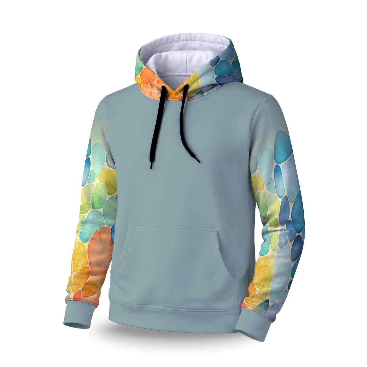 C1SPHXLGSYGOV1 Blobs Sleeve Pullover Hoodie - Stylish Comfortable Apparel - Extra Large