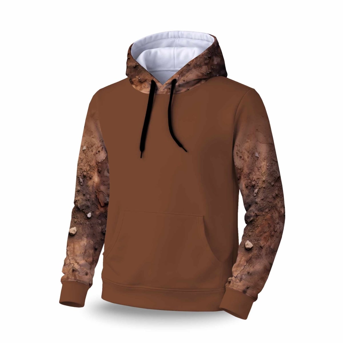 C1SPHXLGV2B5U8 Mud & Stones Sleeve Pullover Hoodie - Stylish Apparel - Extra Large