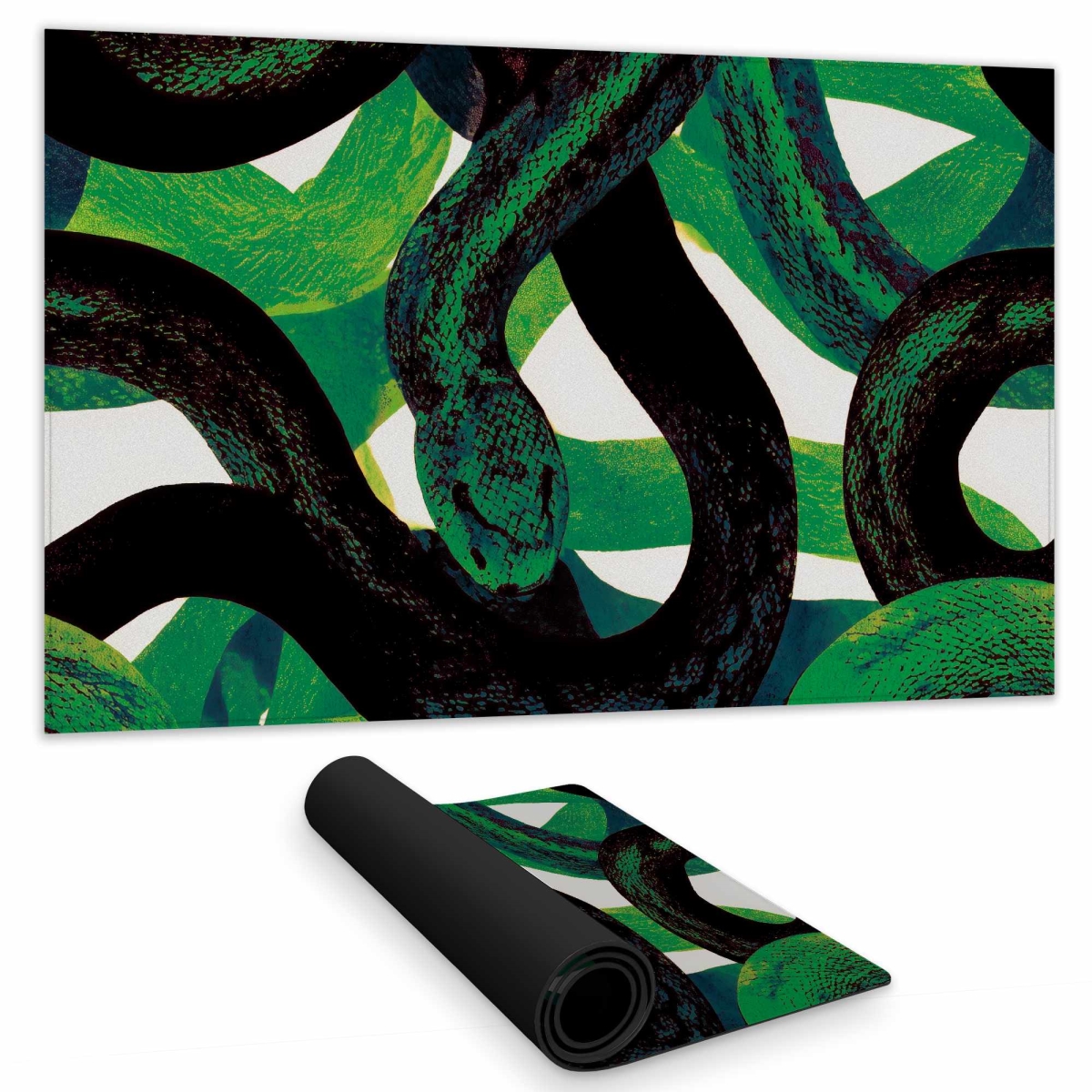 C1DM14243N27I9 14 x 24 in. Emerald Coil Dance Gaming Mat - Stylish Home Decor Mat