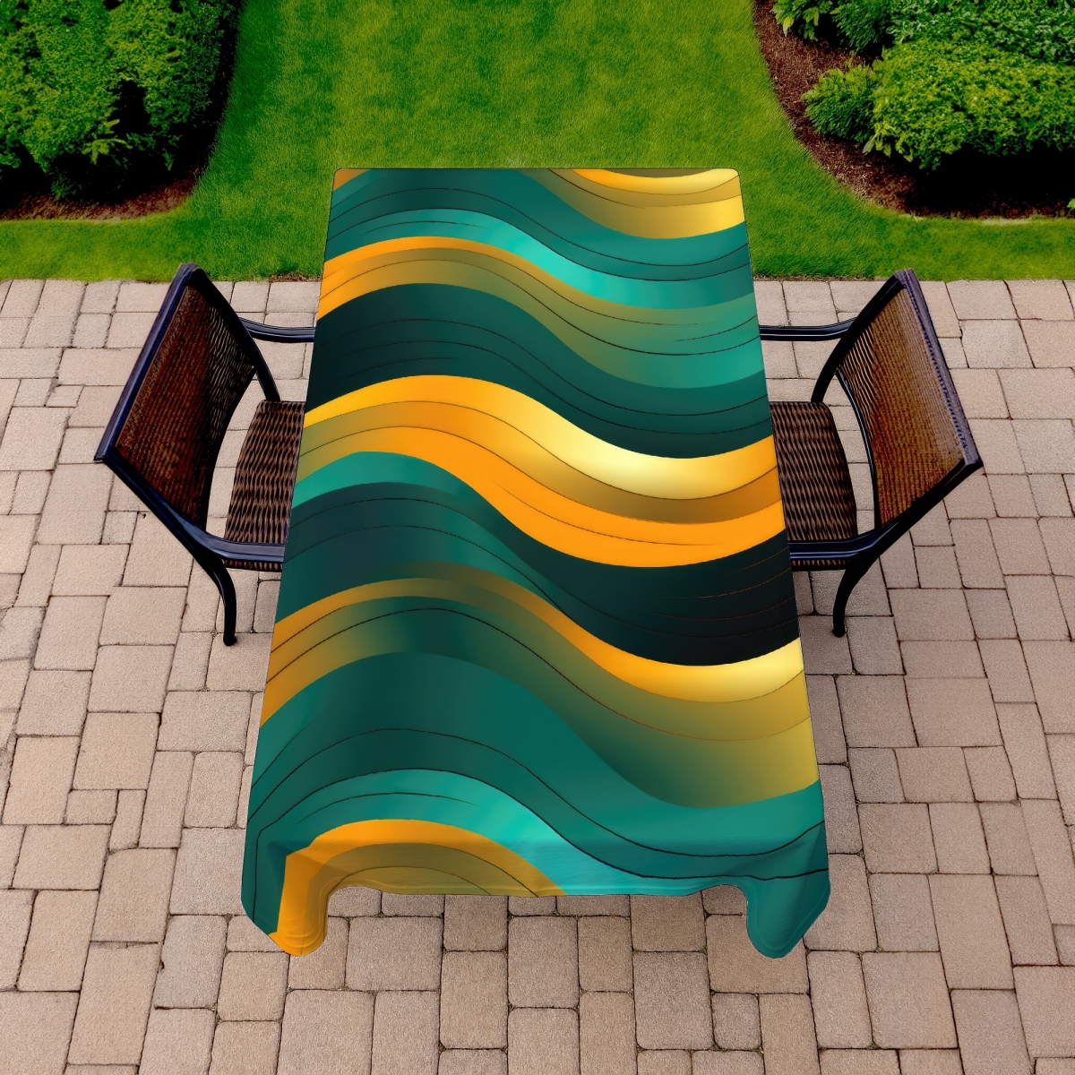Picture of MWW C1TCLRGE7RLGM5 58 x 102 in. Voluptuous Orange Indoor & Outdoor Tablecloth for Home Decor