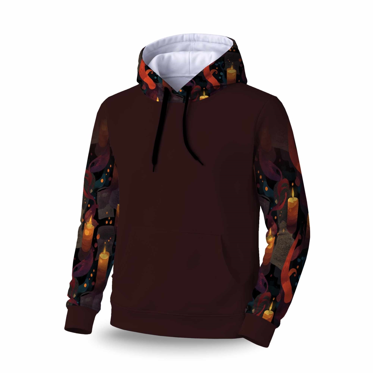 C1SPHLRGXYW1NY Whispers in Flame Sleeve Pullover Hoodie - Apparel - Large