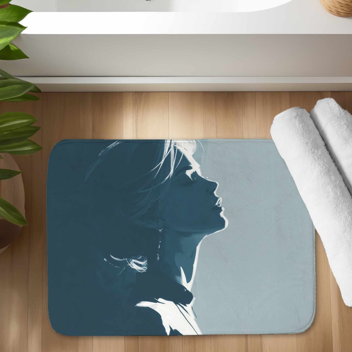 C1BM1724066AG5 17 x 24 in. Silent Light Glow Bath Mat - Soft Home Decor Accent