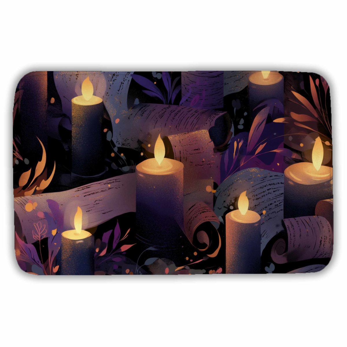 C1BM2134OZR7DN 21 x 34 in. Whispers in Candlelight Bath Mat - Cozy Home Decor