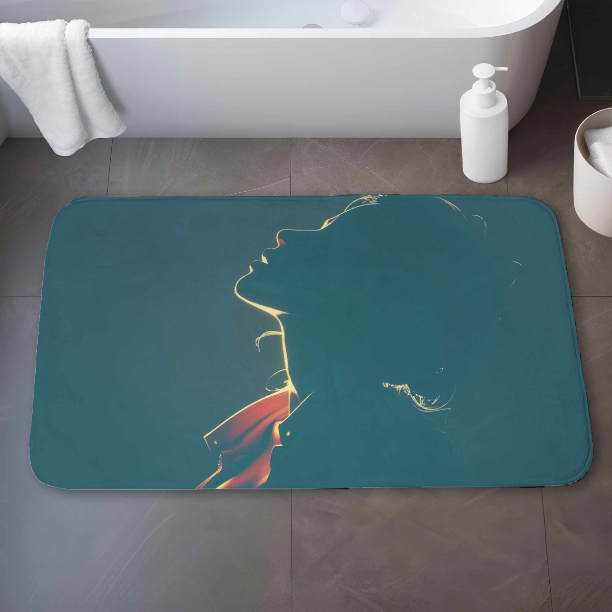 C1BM2134SRPWL3 21 x 34 in. Silent-Light Whisper Bath Mat - Soft Home Decor Rug
