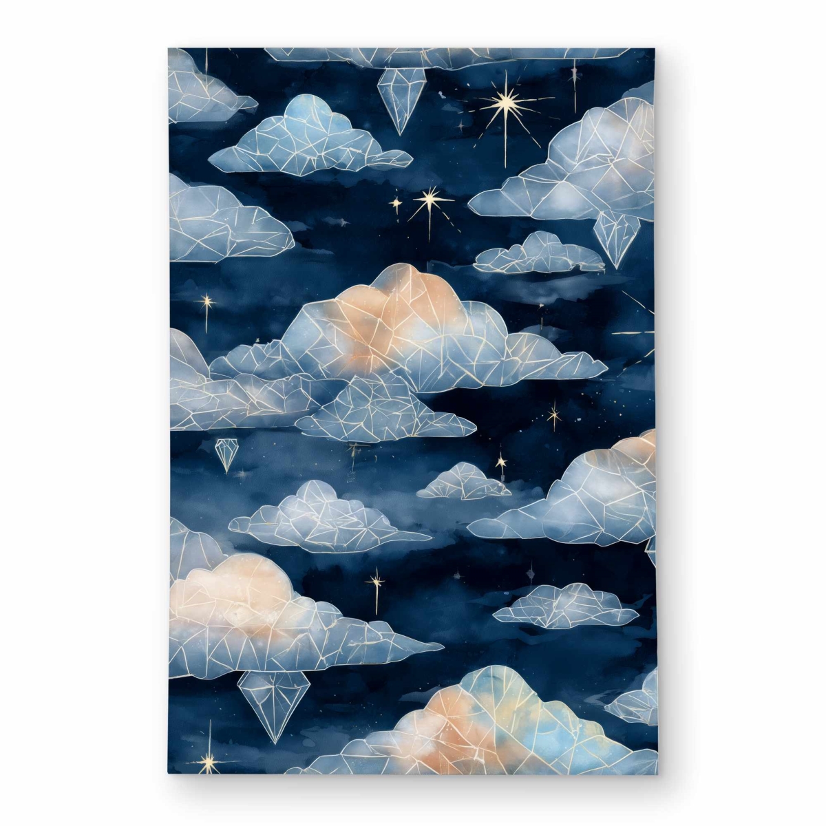 C1ROAR233R2HXM 2 x 3 ft. Celestial-Crystal Clouds Outdoor Rectangle Area Rug - Home Decor