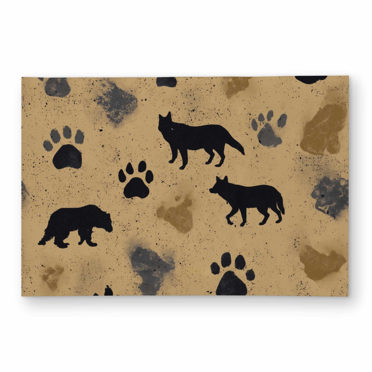C1ROAR23XX2TT7 Wild Tracks Echo Outdoor Rectangle Area Rug - Home Decor - 2 x 3 ft.