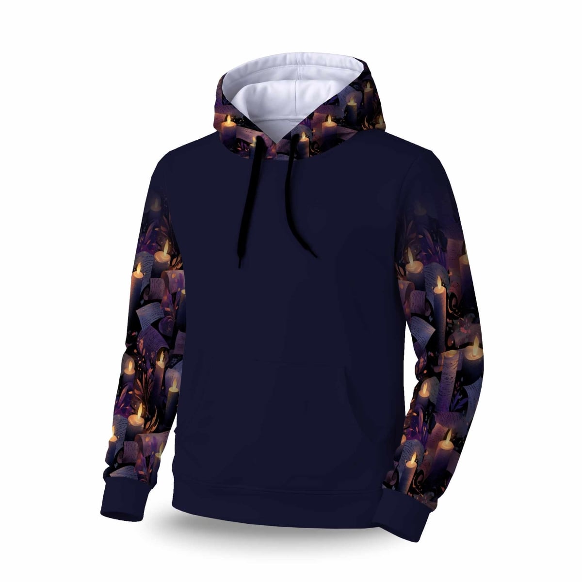 C1SPHMDMCYV8RV Whispers in Candlelight Sleeve Pullover Hoodie - Apparel - Medium