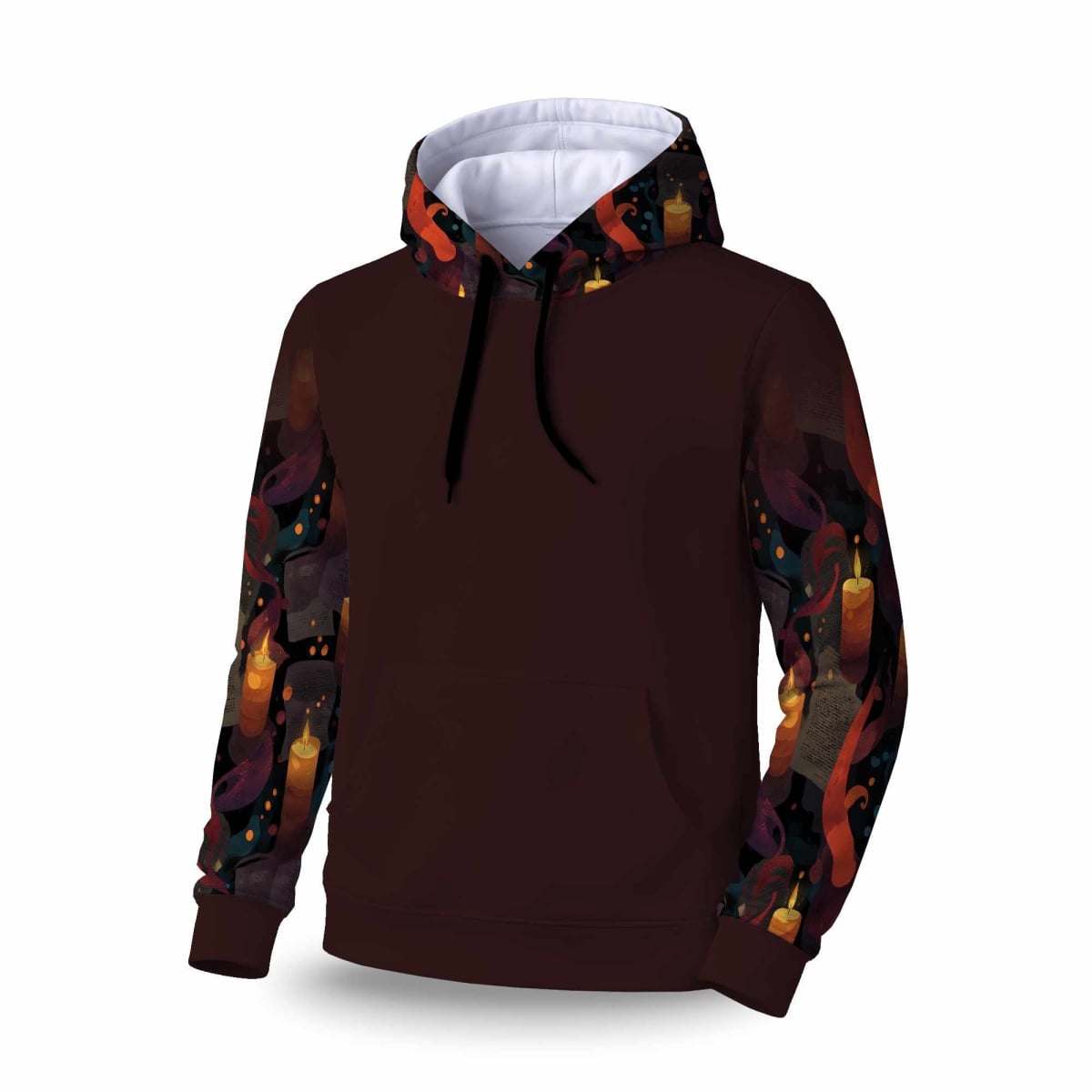 C1SPHMDMZ3UMYB Whispers in Flame Sleeve Pullover Hoodie - Apparel - Medium
