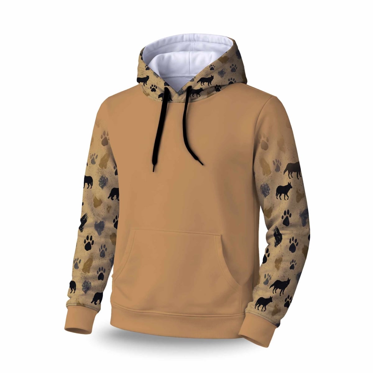 C1SPHXLGQWW7ZO Wild Tracks Echo Sleeve Pullover Hoodie - Stylish Apparel - Extra Large