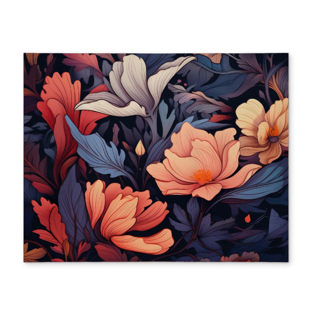 Picture of MWW CPPM14182HBGRS 14 x 18 in. Blooming Uninterrupted Orange Polyester Placemat - Home Decor