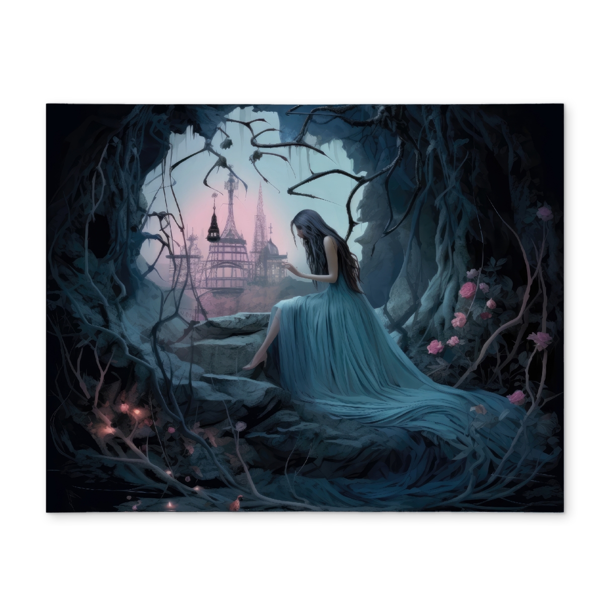 Picture of MWW CPPM141832QCZA 14 x 18 in. Morose Cave Black Polyester Placemat - Home Decor Essential