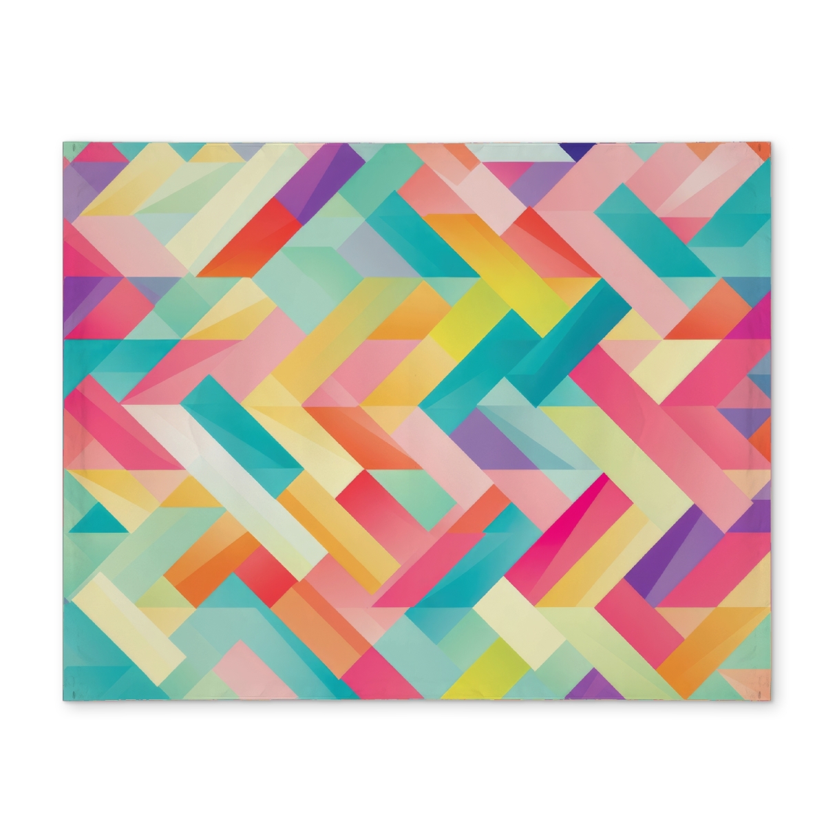 Picture of MWW CPPM14184QD0WI 14 x 18 in. Stripe Harmony - Orange Polyester Placemat for Home Decor
