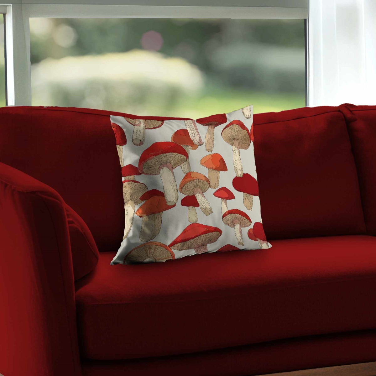C1PC1616GZOJOY Crimson Cap Dance Poly Twill Throw Pillow - Home Decor - 16 x 16 in.