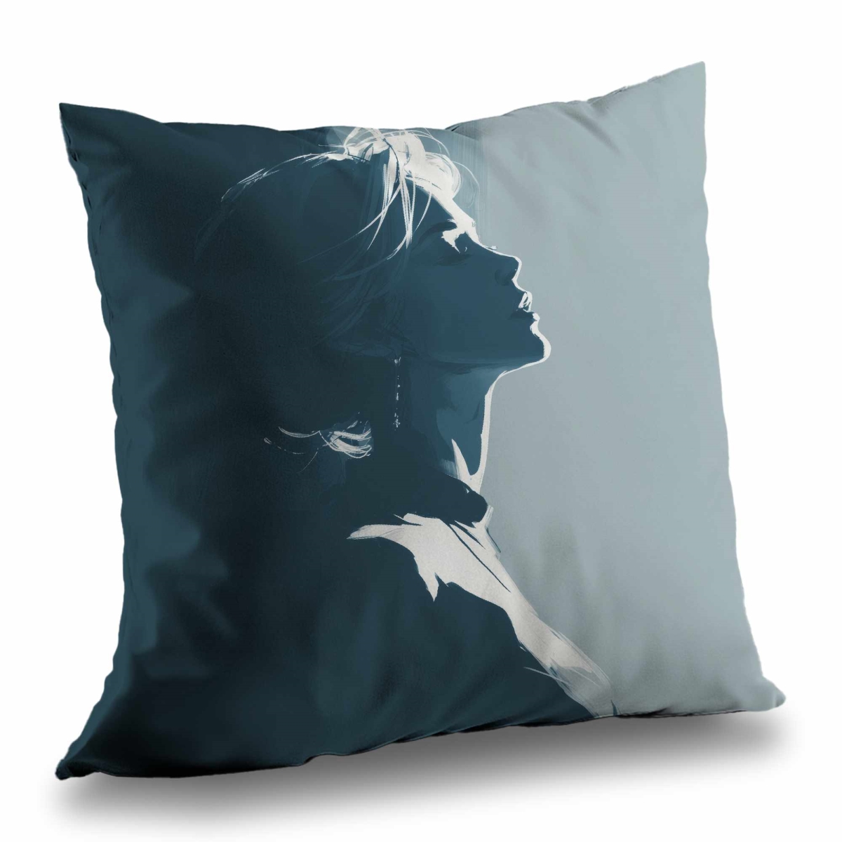 C1PC1818RJWX4P Silent Light Glow Poly Twill Throw Pillow - Home Decor - 18 x 18 in.