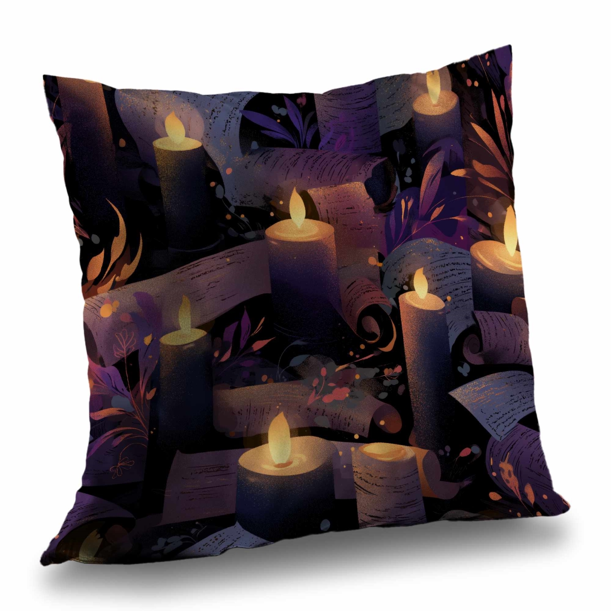 C1PC2020HTTYUK Whispers in Candlelight Poly Twill Throw Pillow Home Decor - 20 x 20 in.