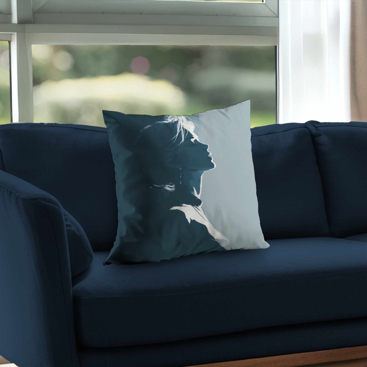 C1PC2020PRZM3C 20 x 20 in. Silent Light Glow Poly Twill Throw Pillow for Home Decor