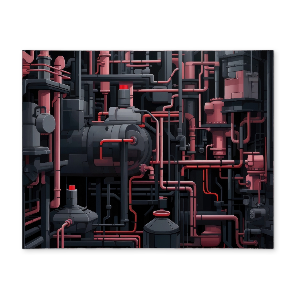 Picture of MWW CPPM1418EPF6FE 14 x 18 in. Dark Pipes Gray Polyester Placemat - Stylish Home Decor