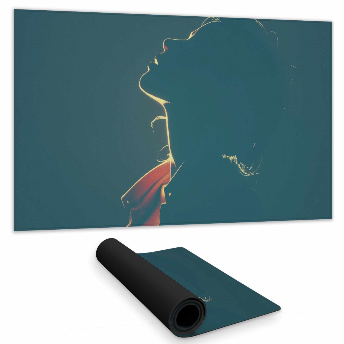C1DM14249ZCWKM 14 x 24 in. Silent Light Whisper Gaming Mat - Home Decor Desk Pad