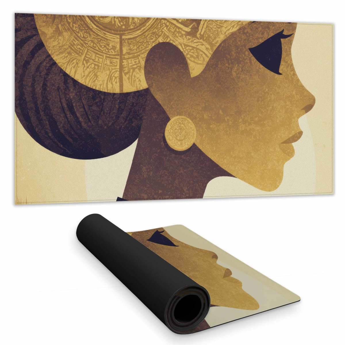C1DM15317X68T7 16 x 32 in. Golden Muse Profile Desk Mat - Stylish Home Decor Desk Pad