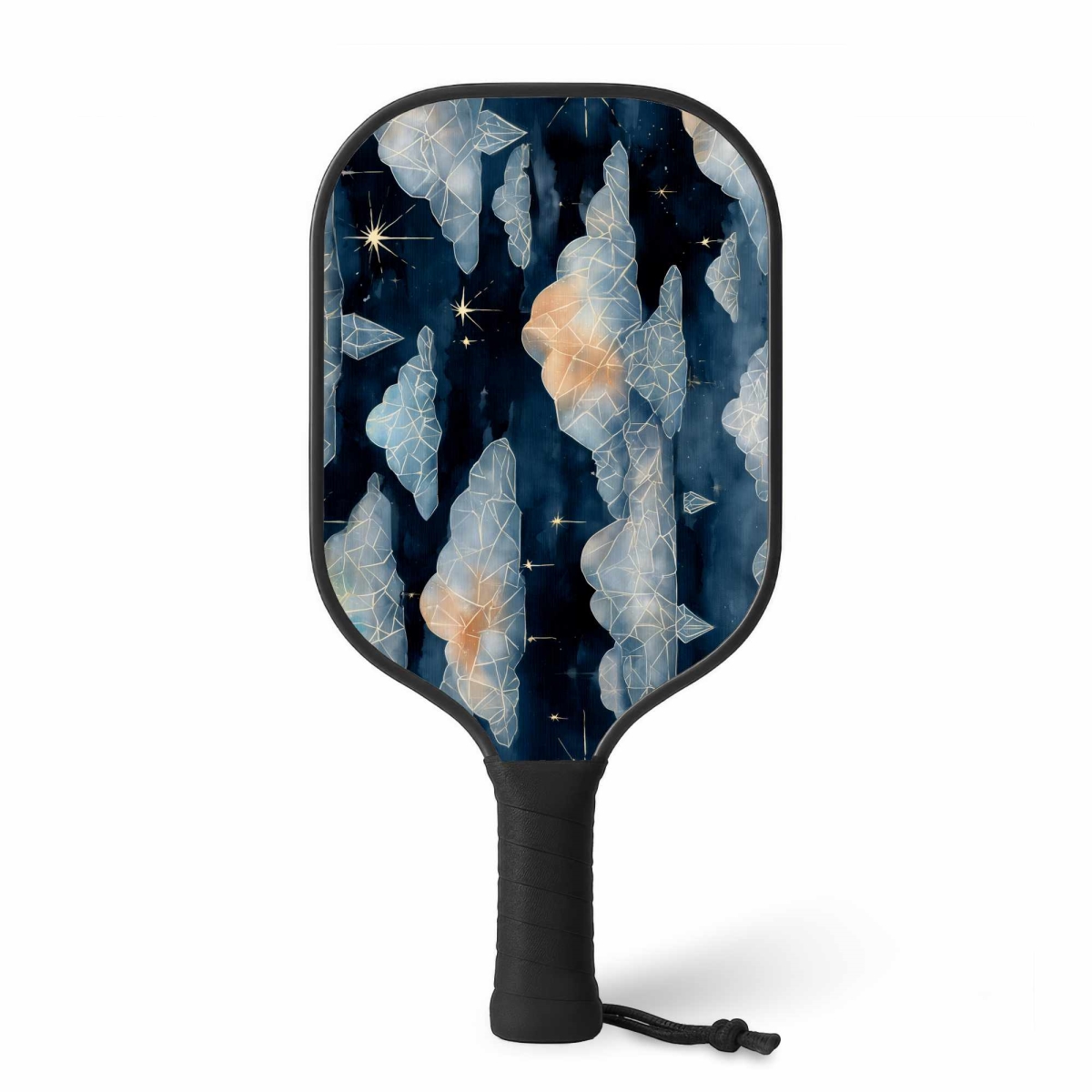 C1PCKINTWSNTII Celestial Crystal Clouds Casual Pickleball Paddle Set, 8 x 16 in.