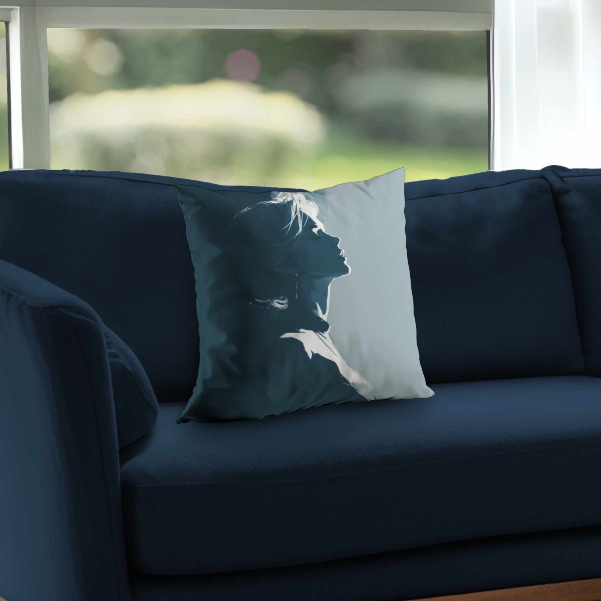 C1PT1616G78BA1 16 x 16 in. Silent Light Glow Poly Twill Throw Pillow - Home Decor