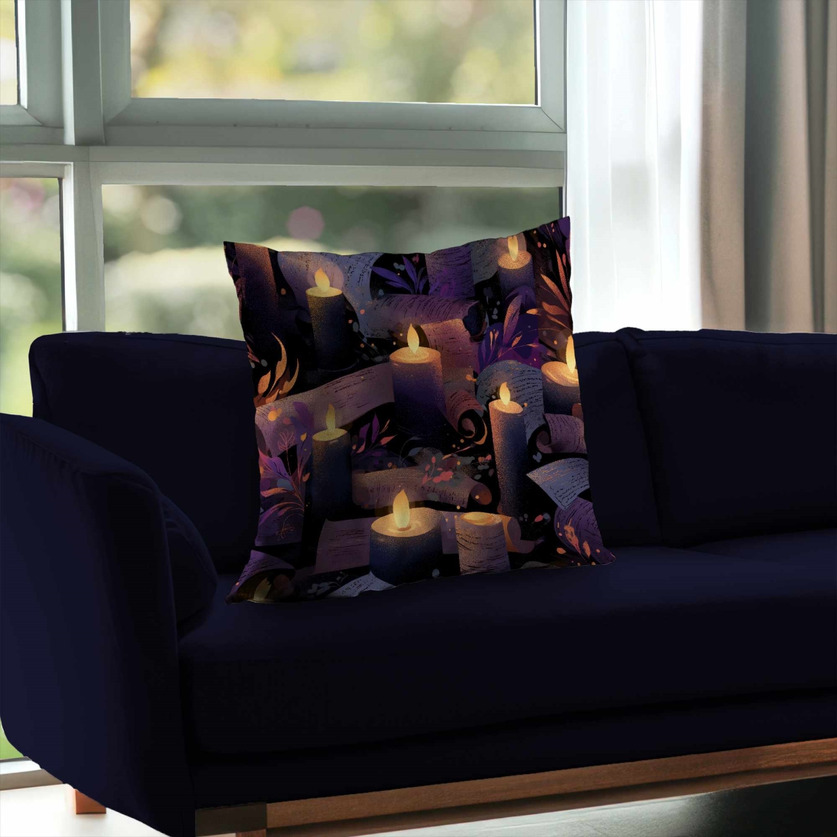 C1PT2626O8WACK 26 x 26 in. Whispers in Candlelight Poly Twill Throw Pillow Decor