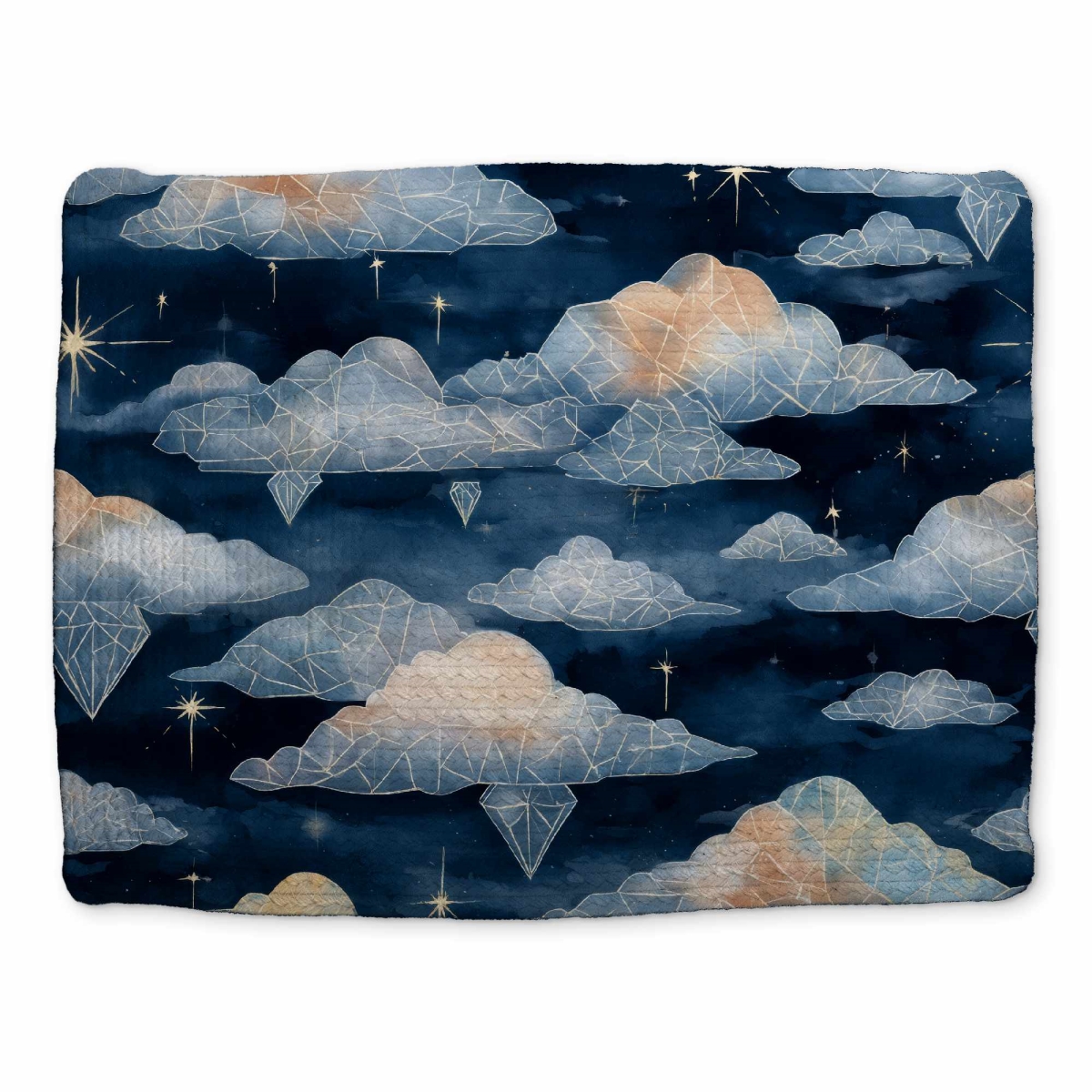 CBPM1418KJDHTD Celestial Crystal Clouds Braided Placemat for Home Decor - 14 x 18 in.
