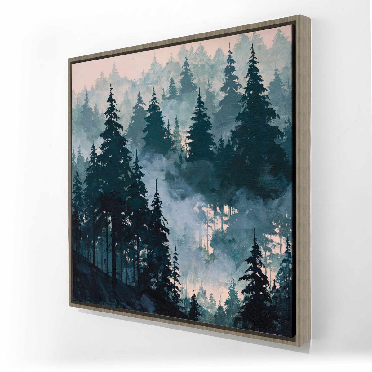 C1FC3636W3GSQC Whispers of the Pines Framed Canvas for Home Decor Art - 36 x 36 in.