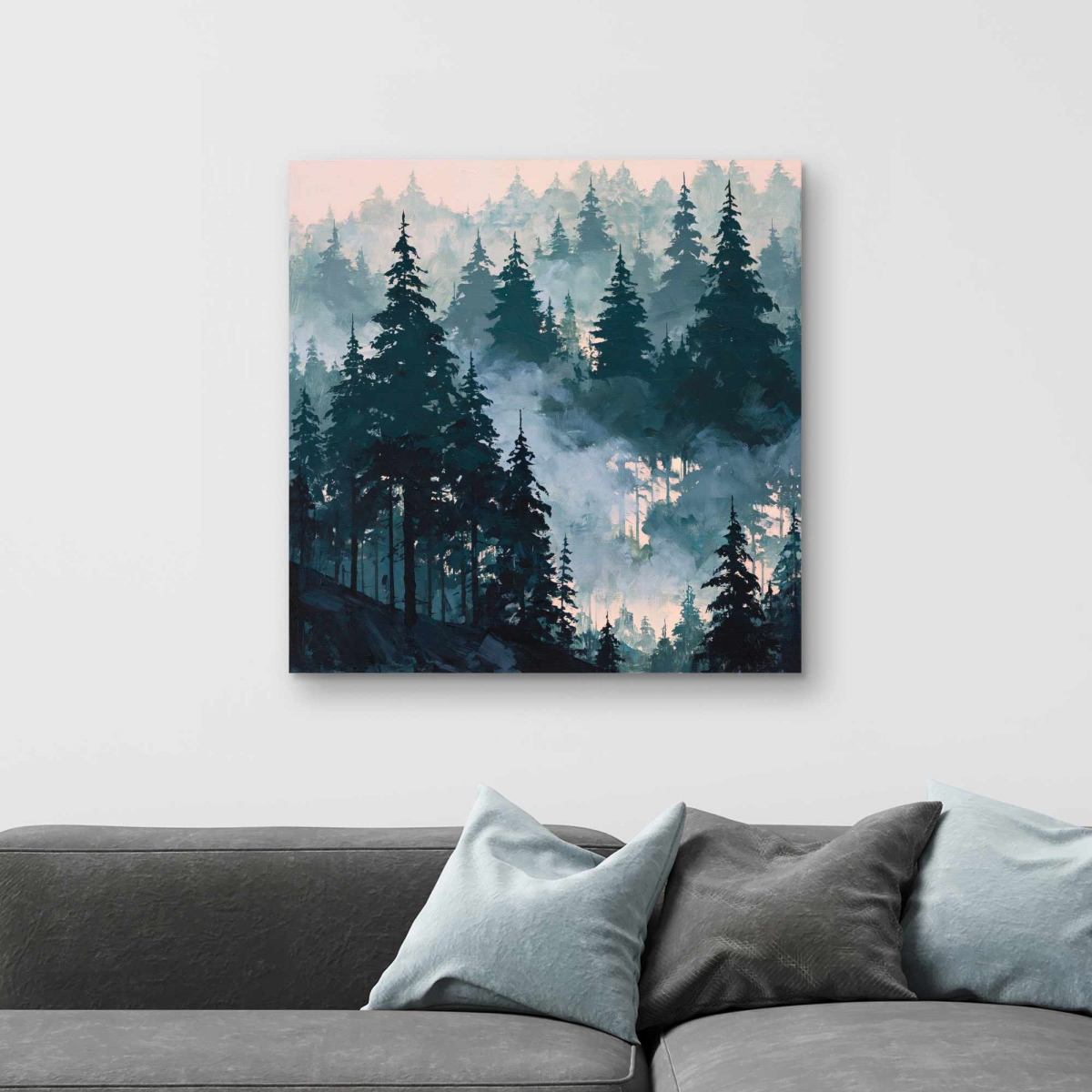 C1RC3232DWOOD0 Whispers of the Pines Canvas Art for Home Decor Wall - 32 x 32 in.