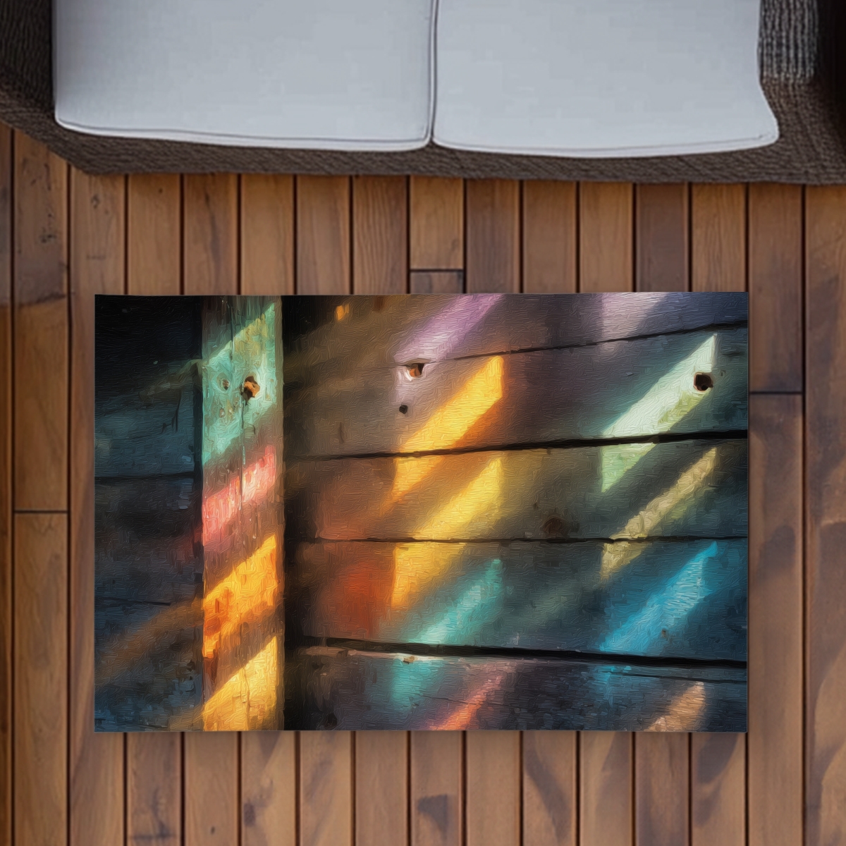 C1ROAR23ATM16A 2 x 3 ft. Rainbow Glint - Brown Outdoor Rectangle Area Rug for Home Decor