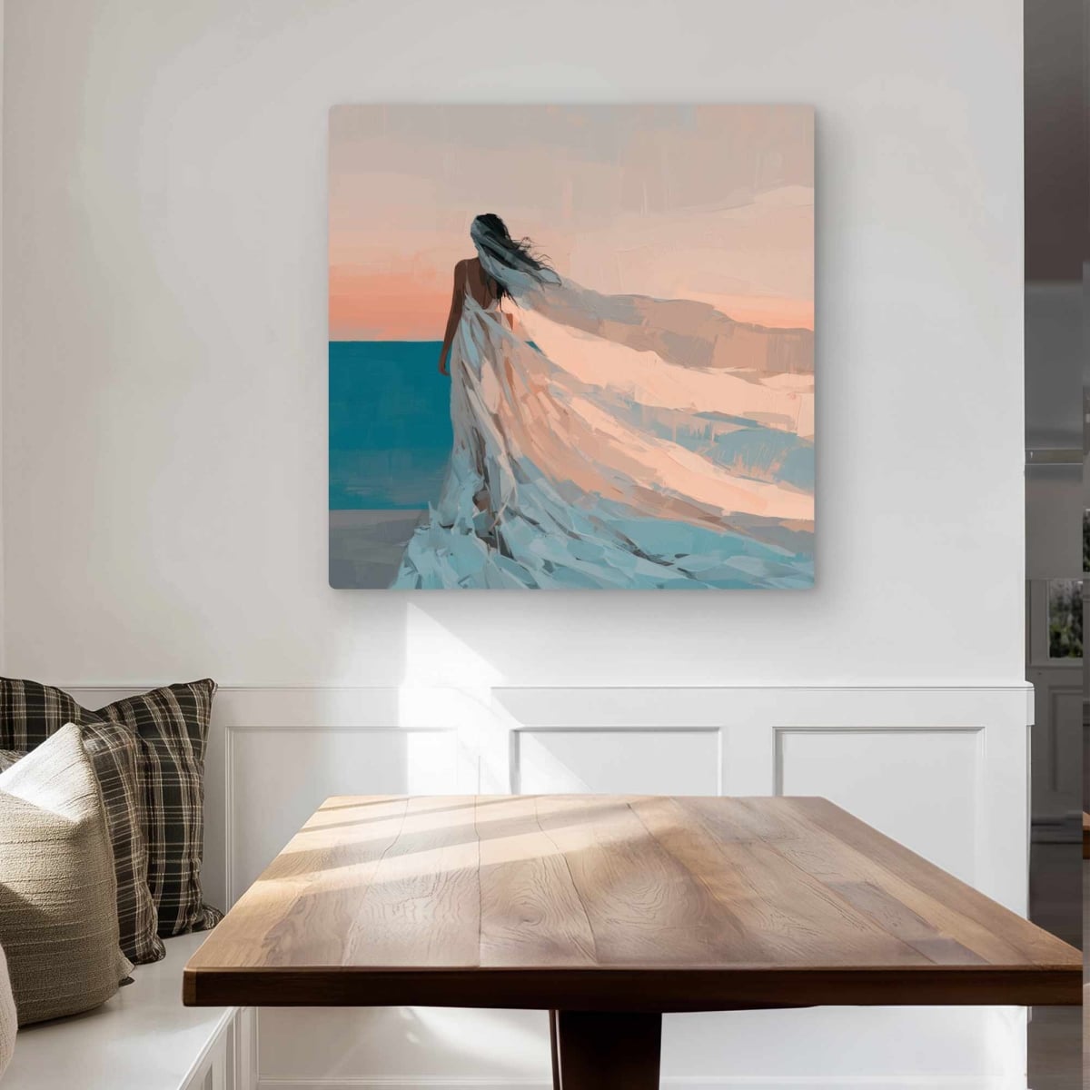 C1MP3232CB2KCT Whispers of the Breeze Metal Print for Home Decor Wall Art - 32 x 32 in.