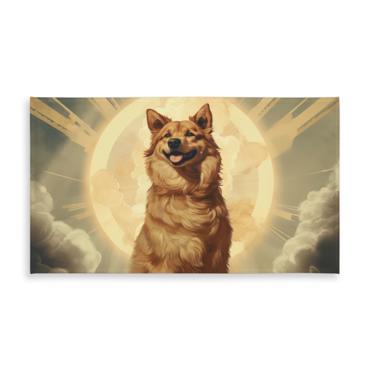 Picture of MWW C1TCLRGEE37CUI 58 x 102 in. Mans Best Angel White Tablecloth - Indoor & Outdoor Home Decor