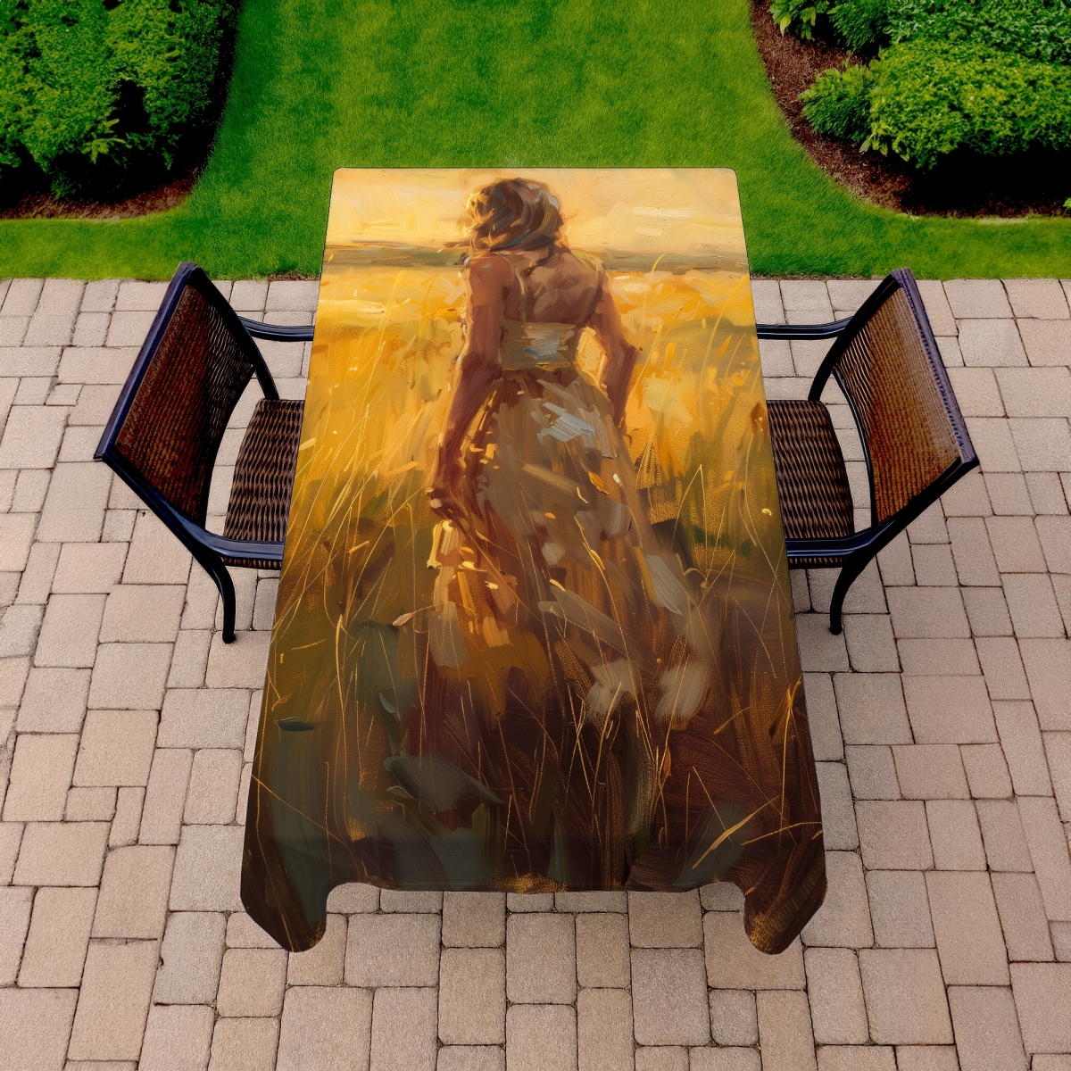 Picture of MWW C1TCLRGESQV8H6 58 x 102 in. Exploring Yellow Indoor & Outdoor Tablecloth for Home Decor