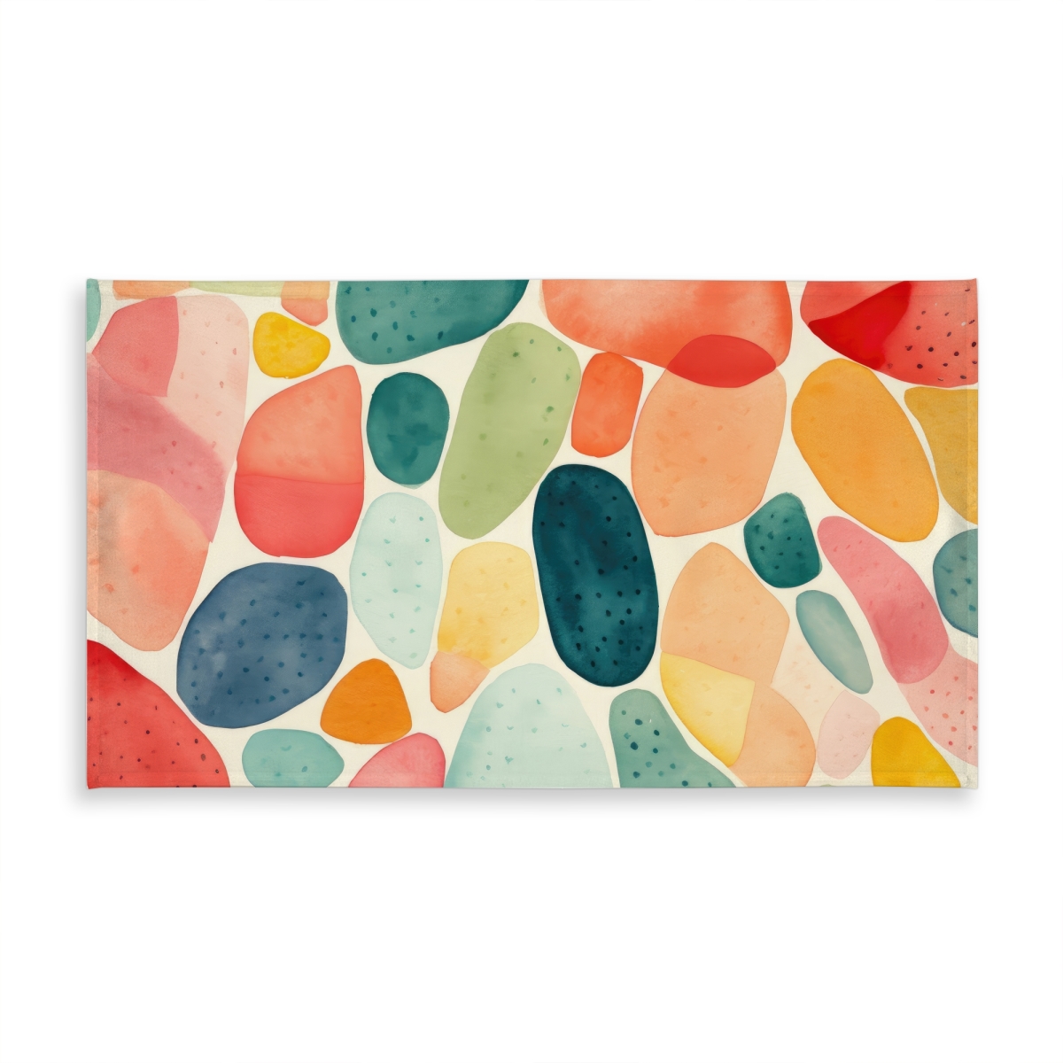 Picture of MWW C1TCLRGEVRKVZU 58 x 102 in. Seedy Shapes - Orange Indoor & Outdoor Tablecloth for Home Decor