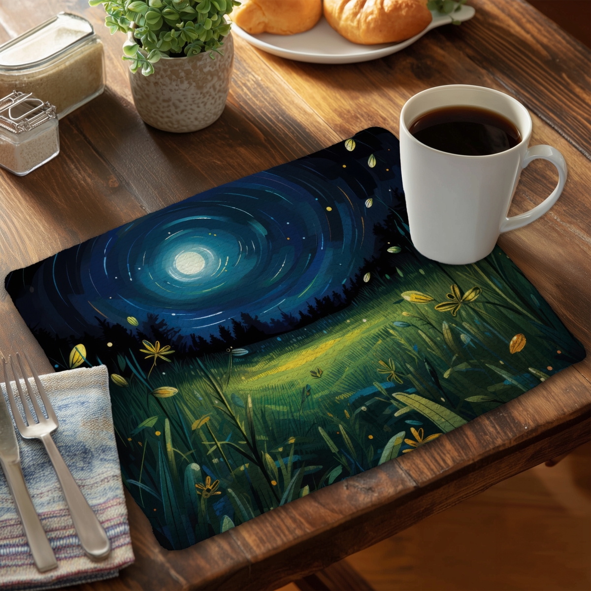 Picture of MWW CBPM1418BP3LSB 14 x 18 in. Between Grass Blades - Green Braided Polyester Placemat - Home Decor