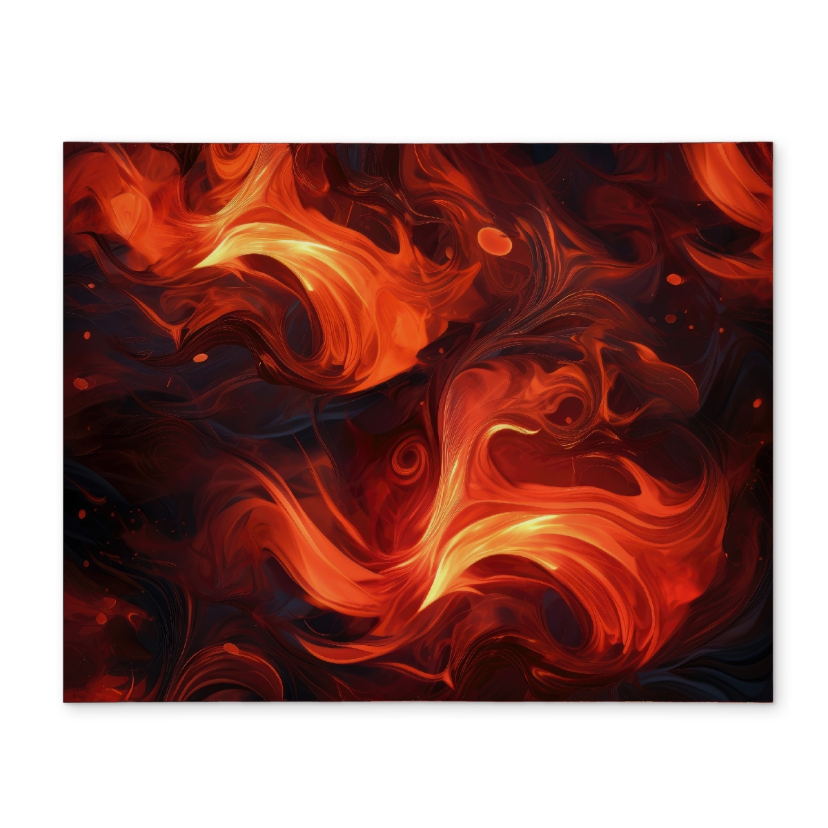 Picture of MWW CPPM1418MW56Z6 14 x 18 in. Fires of Heck Black Polyester Placemat - Stylish Home Decor