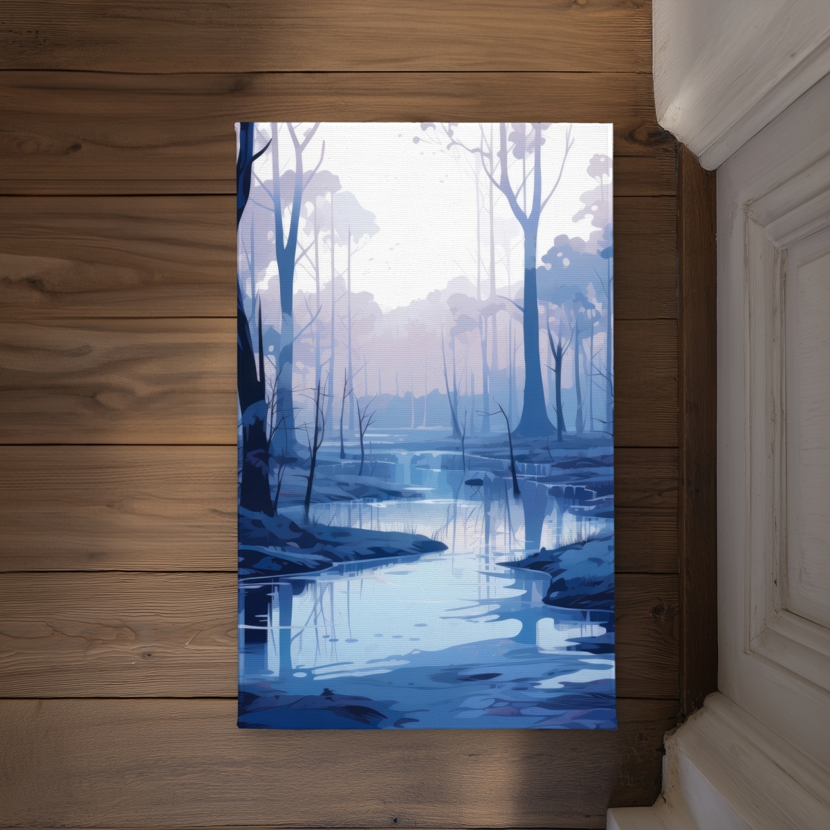 CODM2134I4L7ZI 21 x 34 in. Cold & Muddy White Indoor & Outdoor Door Mat - Home Decor