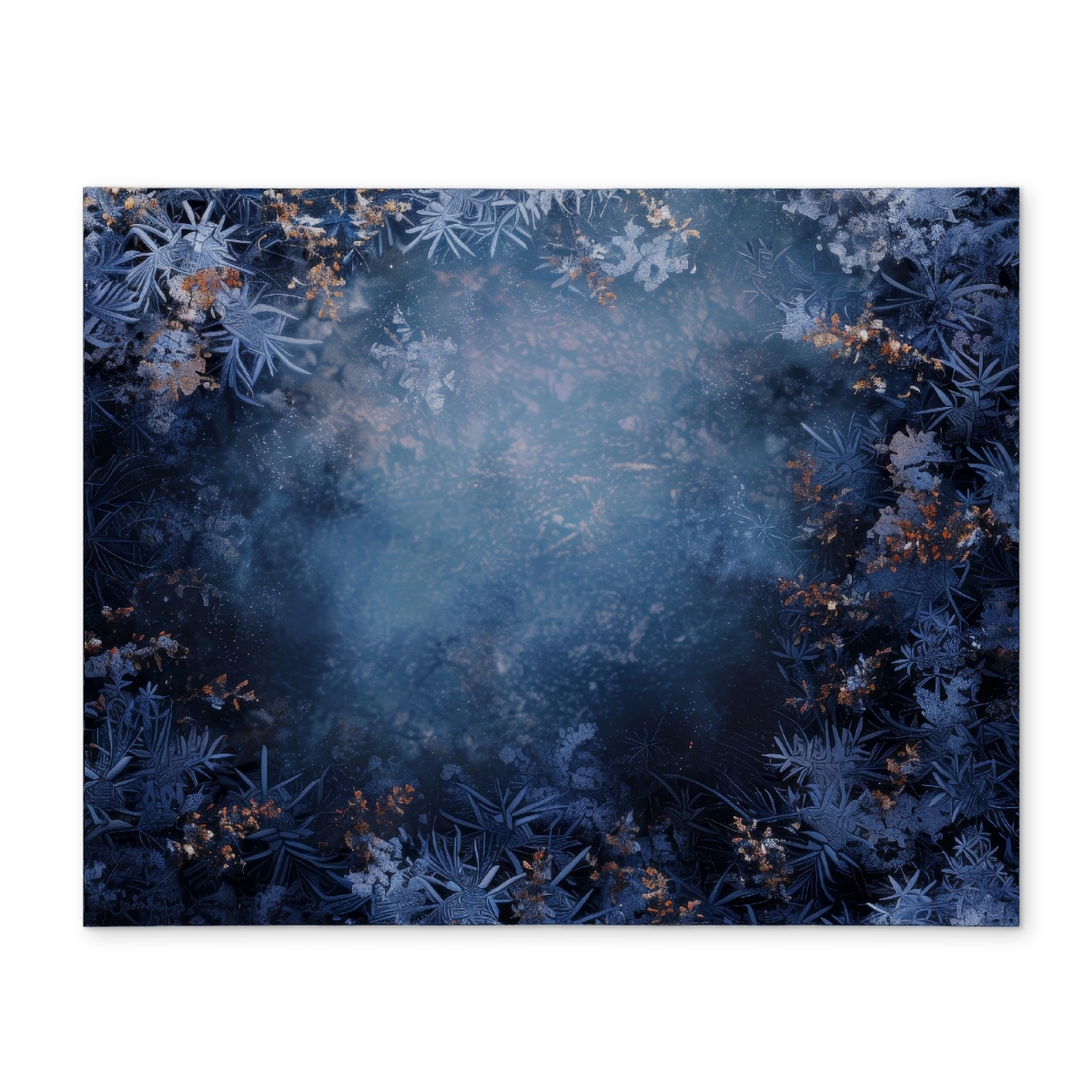 Picture of MWW CPPM14186XFOCR 14 x 18 in. Frozen Black Polyester Placemat - Stylish Home Decor Accent