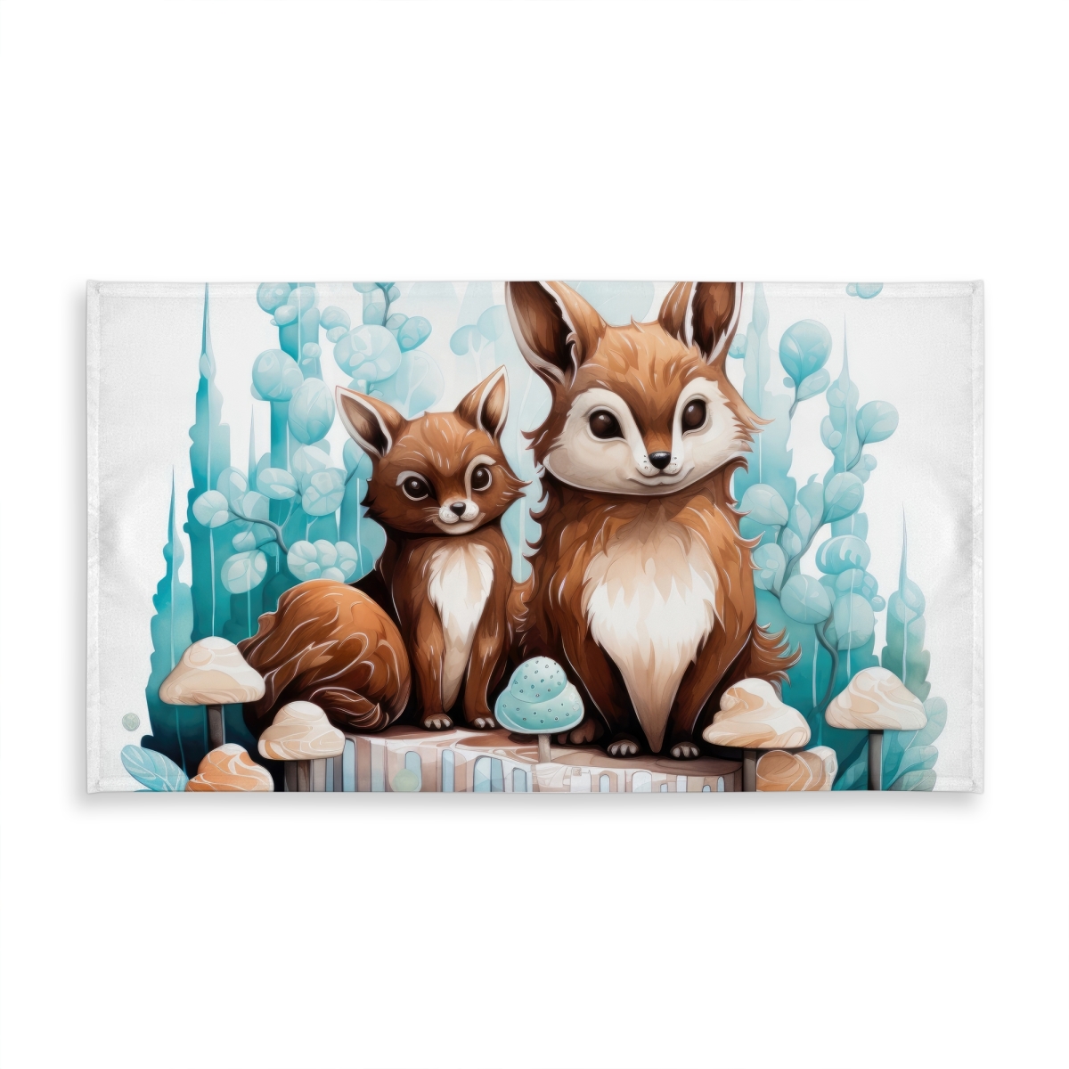 Picture of MWW C1TCLRGEECK67I 58 x 102 in. Two Pals White Indoor & Outdoor Tablecloth - Home Decor Essential
