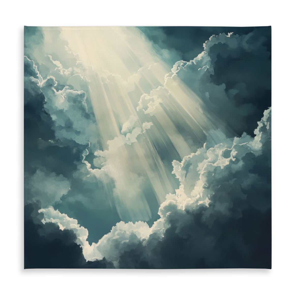 Picture of MWW C1TC5858JVTCWV 58 x 58 in. Beam of Light Blue Indoor & Outdoor Tablecloth for Home Decor