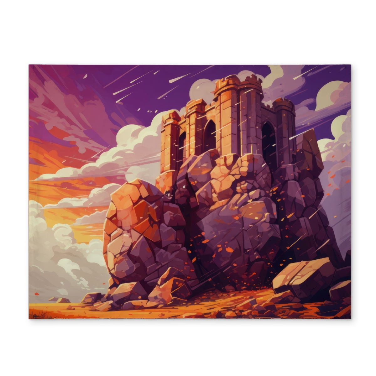 Picture of MWW CPPM141866JIZR 14 x 18 in. The Last Remains - Orange Polyester Placemat for Home Decor