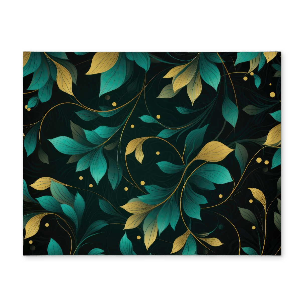 Picture of MWW CPPM14186K5N8B 14 x 18 in. Twirling Twigs - Turquoise Polyester Placemat for Home Decor