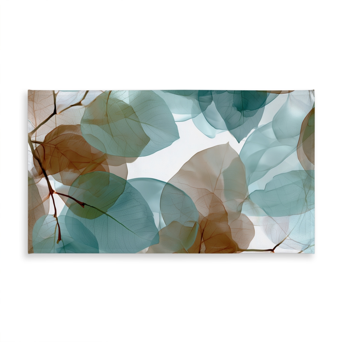 Picture of MWW C1TCLRGEZ9S854 58 x 102 in. Translucent Leaves Brown Tablecloth - Indoor & Outdoor Decor